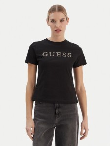 Guess T-Shirt V6RI20 J1314 Czarny Regular Fit