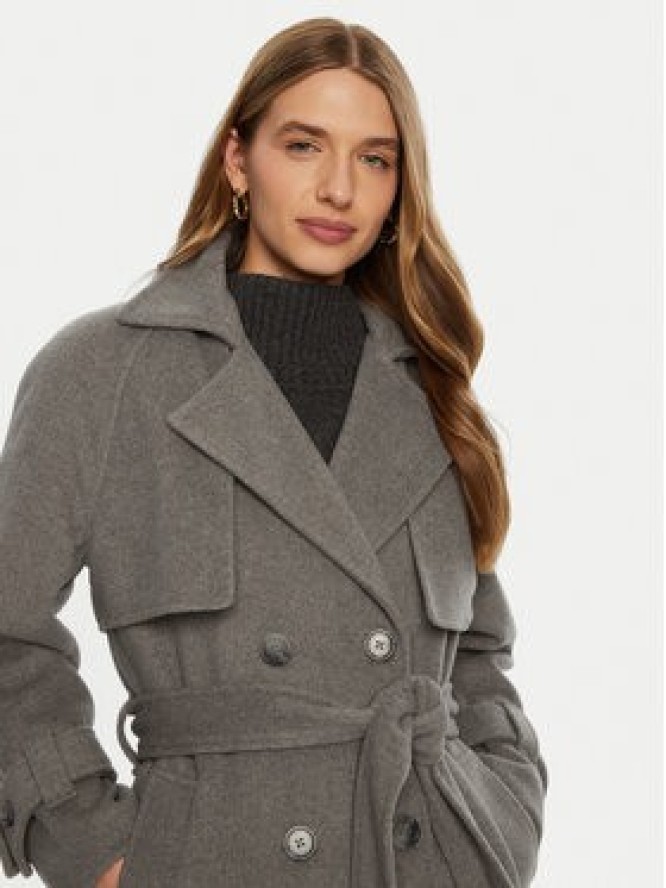 ACCESS FASHION Płaszcz przejściowy 44-9001-119 Szary Relaxed Fit