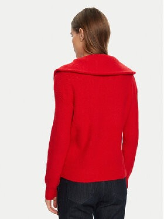 Morgan Sweter 242-MCOLAR Czerwony Regular Fit