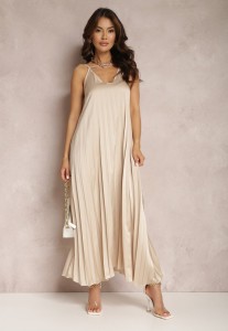 Beżowa Sukienka Ianima