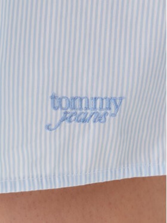 Tommy Jeans Sukienka koszulowa DW0DW21744 Błękitny Regular Fit