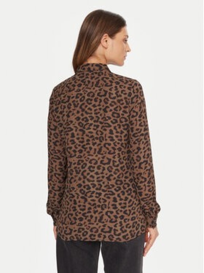 Guess Koszula W5BH73 WGLA2 Brązowy Regular Fit