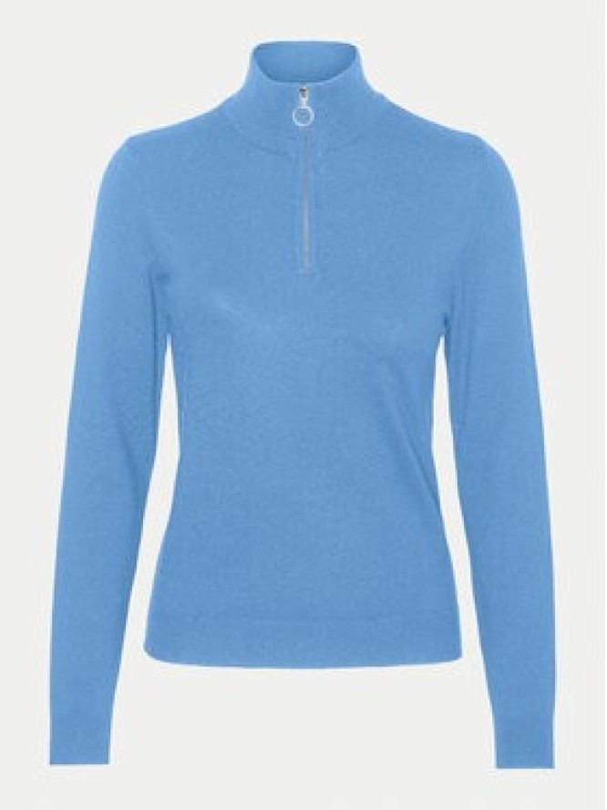 Vero Moda Sweter Happiness 10317993 Niebieski Slim Fit