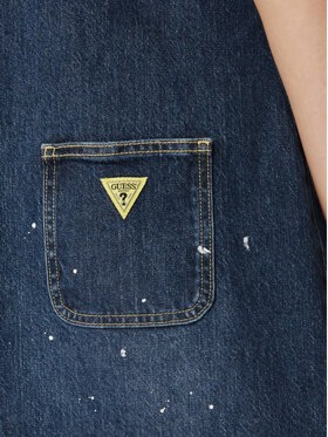 Guess Jeans Sukienka jeansowa W6YKAS D2259 Niebieski Regular Fit