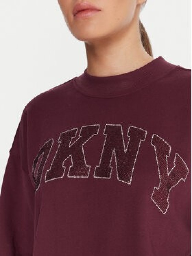 DKNY Sport Bluza DP5T1462 Bordowy Regular Fit