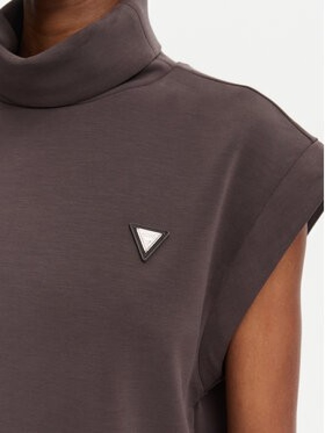 Guess Bluza V6YQ18 K4318 Brązowy Regular Fit