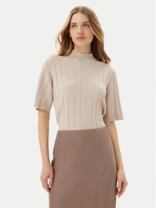 Bruuns Bazaar Sweter Anemones BBW4521 Beżowy Regular Fit