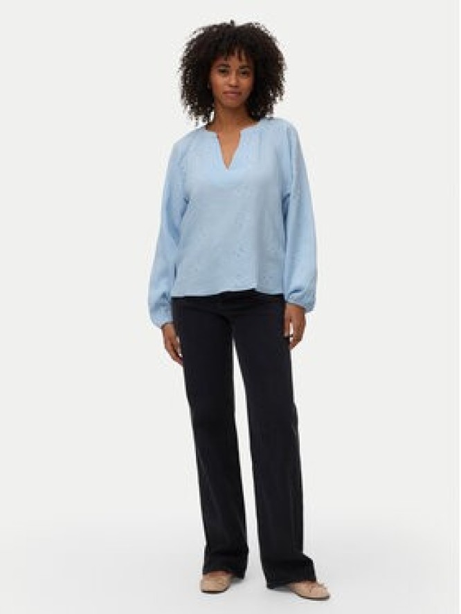 Vero Moda Bluzka Natali 10342739 Niebieski jasny Regular Fit