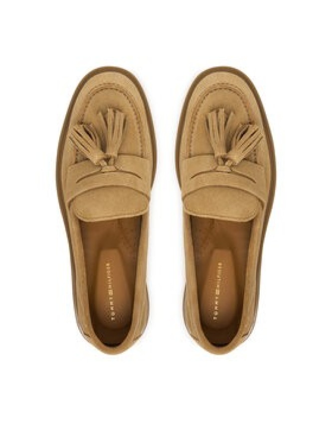 Tommy Hilfiger Mokasyny Light Suede Tassel Loafer FW0FW09285 Brązowy