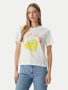 Morgan T-Shirt 261-DLEMON Biały Regular Fit