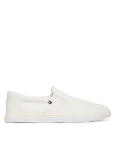 Tommy Hilfiger Tenisówki Th Low Profile Slip On FW0FW09103 Biały