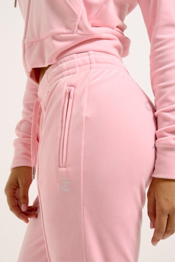 JUICY COUTURE Różowe damskie spodnie dresowe Tina Trackpants, Rozmiar S
