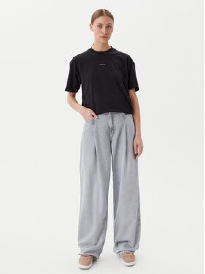 Calvin Klein Jeans T-Shirt Placed Institutional J20J225539 Czarny Relaxed Fit