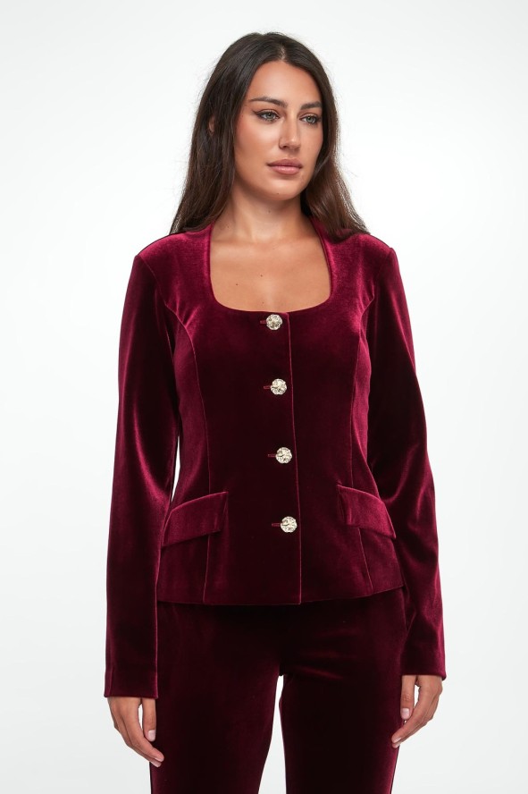 Żakiet damski welurowy JOSEPH RIBKOFF