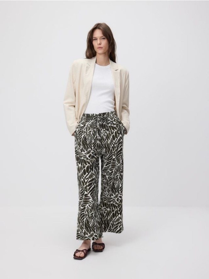 Marynarka z dodatkiem lnu - beżowy