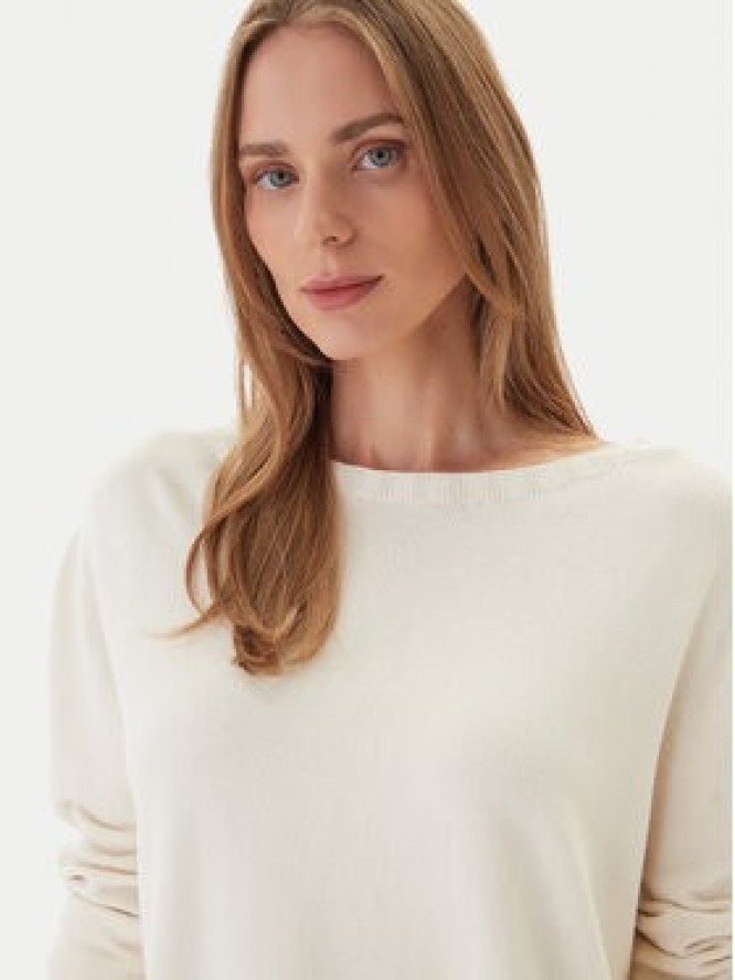 Kontatto Sweter 3M0808C Kremowy Relaxed Fit