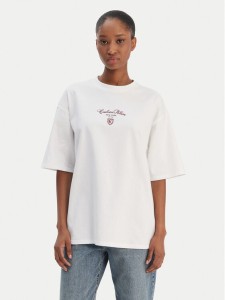 Calvin Klein Jeans T-Shirt LV047E232G Biały Relaxed Fit