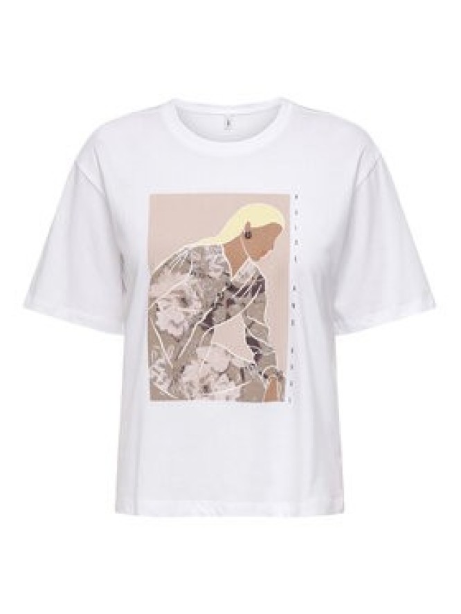 ONLY T-Shirt Susan 15372179 Biały Regular Fit
