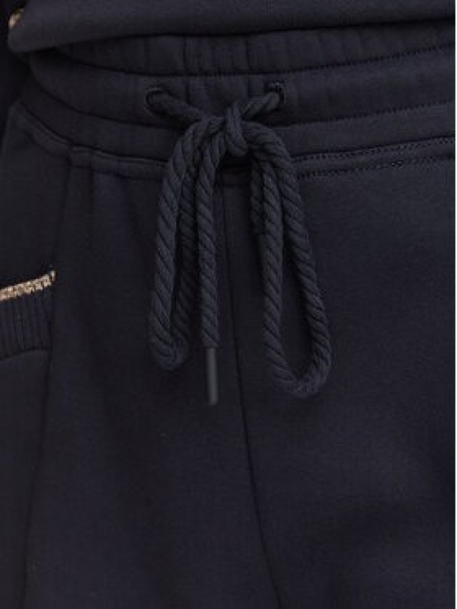 Guess Spodnie dresowe W6YB31 K5319 Granatowy Wide Leg