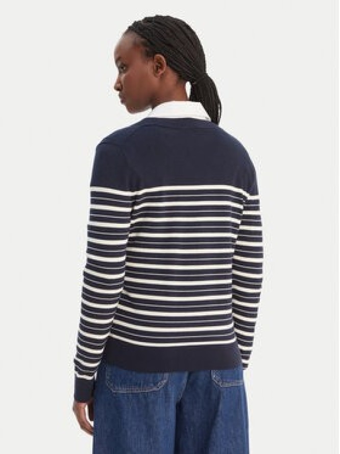 Tommy Hilfiger Sweter WW0WW40098 Granatowy Regular Fit