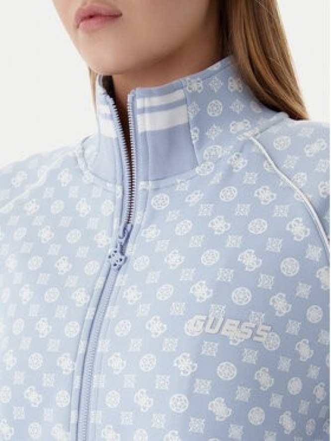 Guess Bluza V5YQ03 KB212 Błękitny Regular Fit