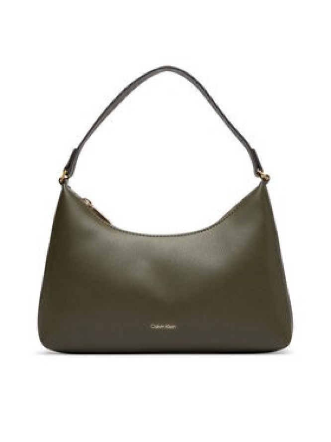 Calvin Klein Torebka Foil Logo Small Shoulder Bag LV04F3890G Zielony ciemny