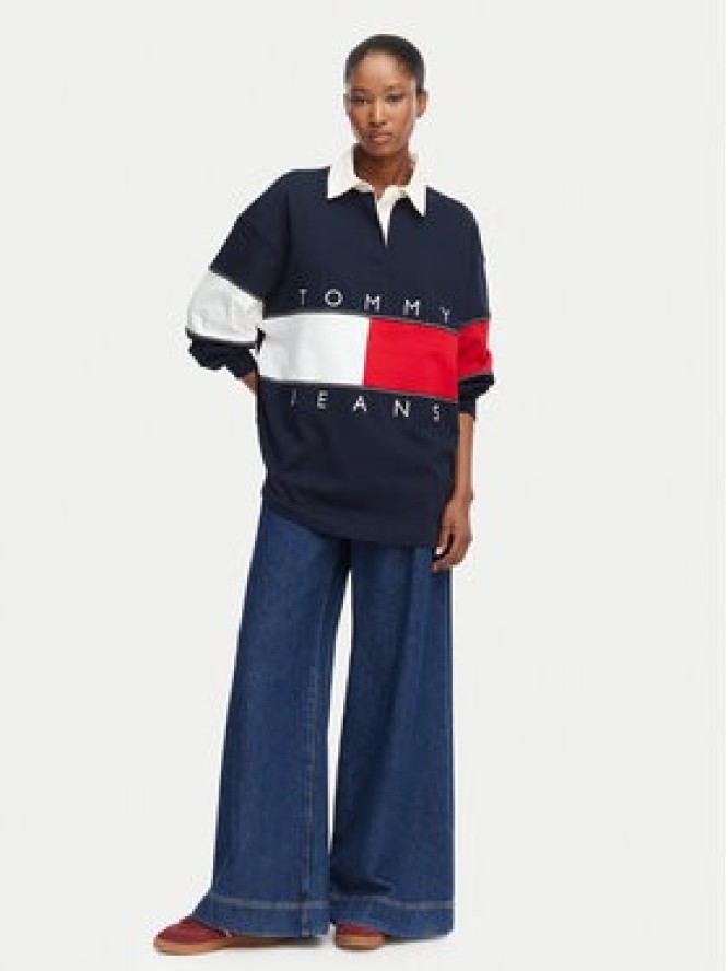 Tommy Jeans Bluza Tjw Ovs DW0DW22827 Granatowy Oversize