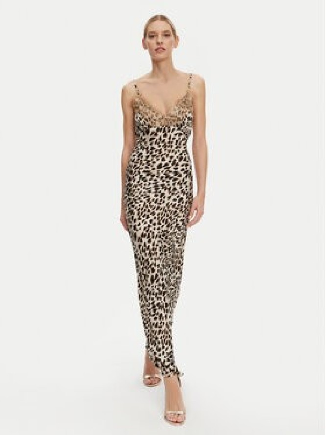 Kontatto Sukienka codzienna B3007C Beżowy Regular Fit