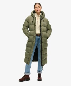 superdry Ripstop Longline Puffer Jacket – Ripstop, długi fason