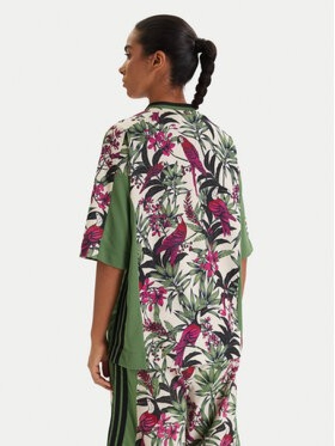 adidas T-Shirt Farm Rio Premium KD4628 Zielony Loose Fit