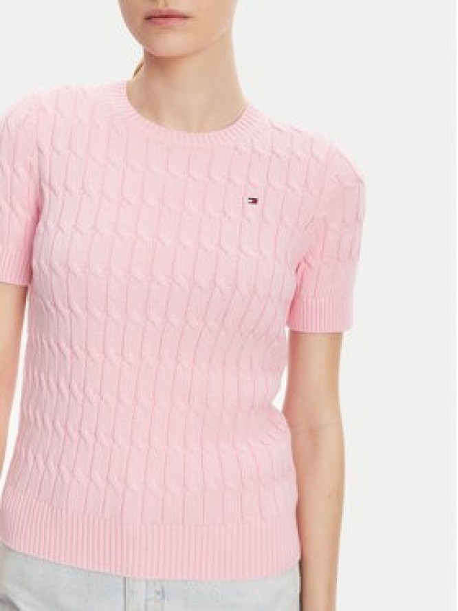 Tommy Hilfiger Sweter WW0WW38744 Różowy Regular Fit