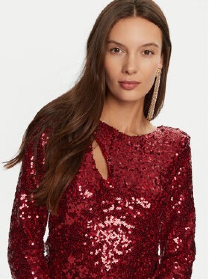 Rinascimento Sukienka koktajlowa CFC0019792002 Czerwony Slim Fit