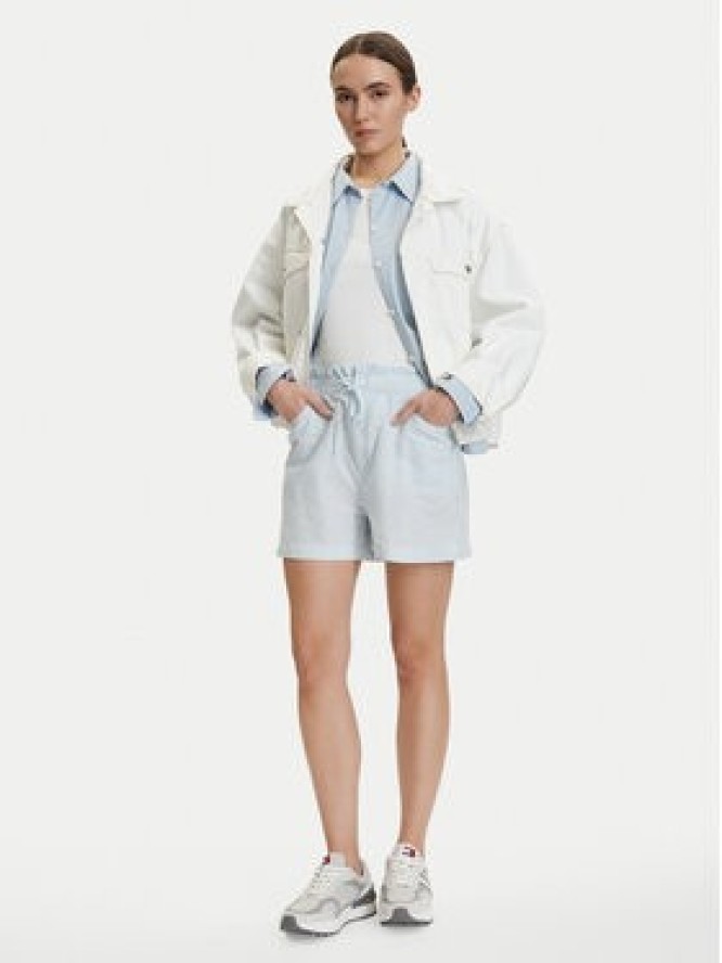 Tommy Jeans Szorty materiałowe DW0DW22227 Niebieski jasny Regular Fit