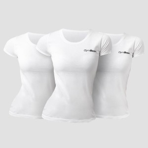 Koszulka damska fitness z okrągłym dekoltem Basic 3Pack