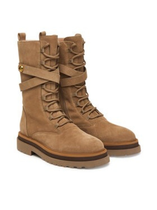 TWINSET Trzewiki 252TGT050 Brązowy