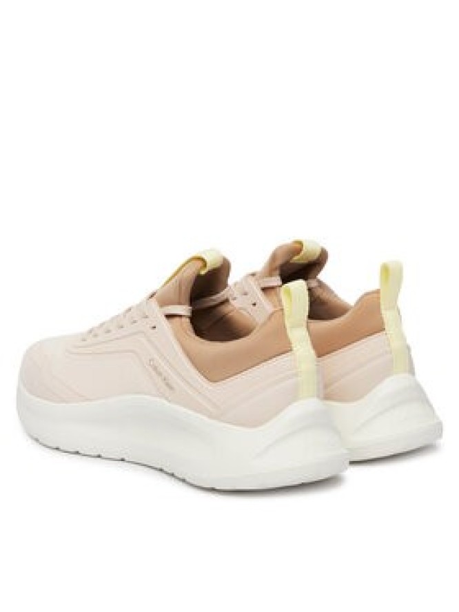 Calvin Klein Sneakersy Light Eva Run Sock Mesh HW0HW03023 Beżowy