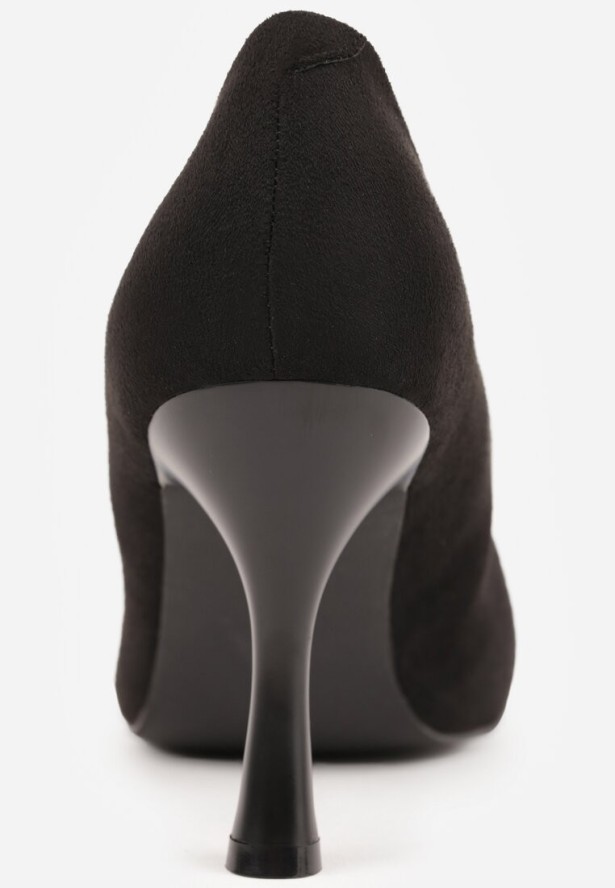 Czarne Szpilki Vices z Wkładką ze Skóry Naturalnej Muzite