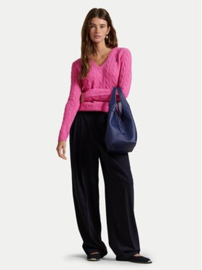 Polo Ralph Lauren Sweter 211971866008 Różowy Slim Fit