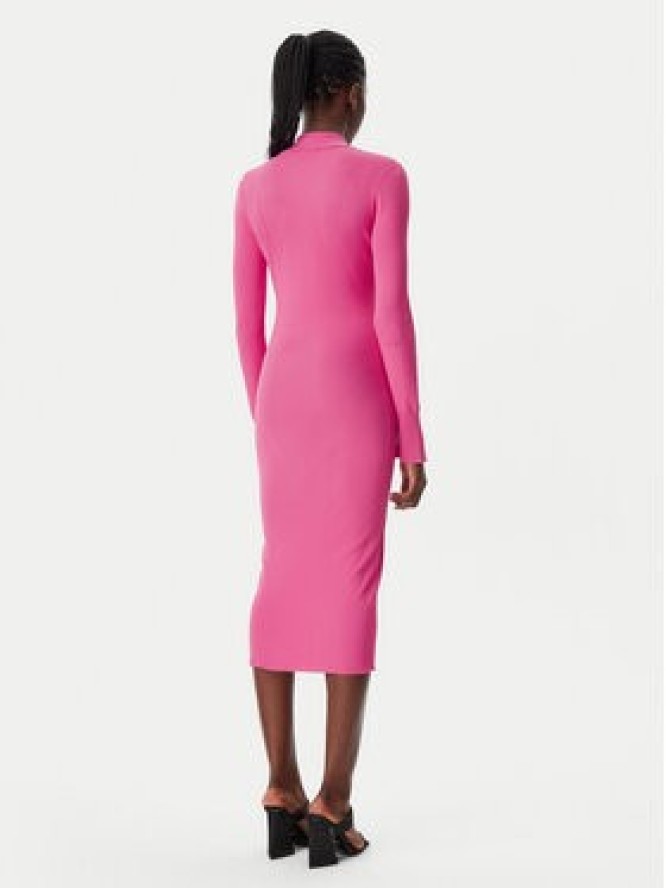 Patrizia Pepe Sukienka dzianinowa 8A1491/K078-R846 Różowy Slim Fit