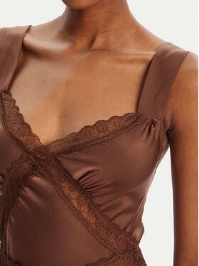 Bardot Sukienka koktajlowa Emory Lace Slip 58603DB Brązowy Regular Fit