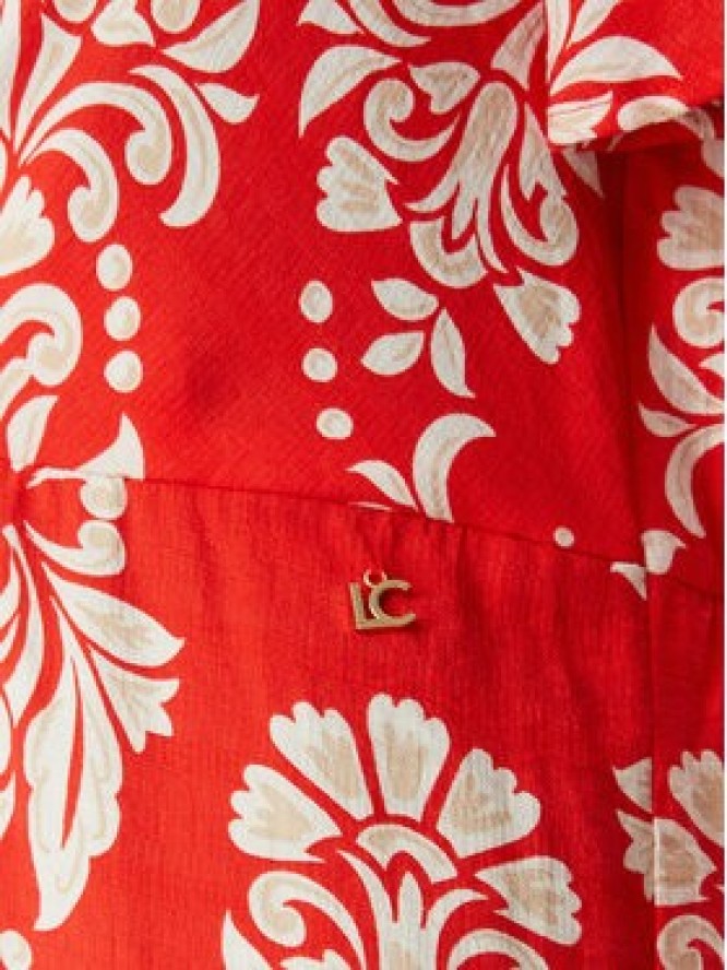 LOLA CASADEMUNT Sukienka letnia LS2616137 Czerwony jasny Regular Fit