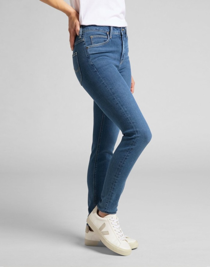 LEE SCARLETT HIGH DAMSKIE SPODNIE JEANSOWE JEANSY MID MADISON L626QDDM 112140398