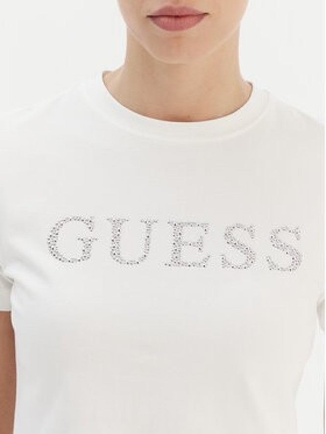 Guess T-Shirt V6RI20 J1314 Biały Regular Fit