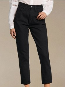 Jeansy mom fit - czarny