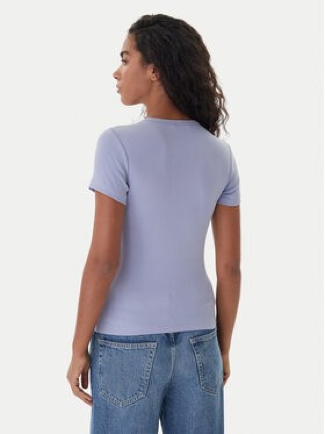 Tommy Jeans T-Shirt Badge DW0DW17881 Niebieski Slim Fit