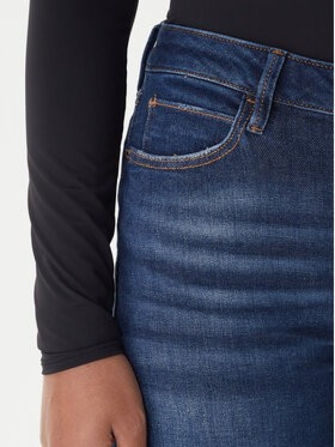 Guess Jeansy W2YA46 D4Q03 Granatowy Skinny Fit