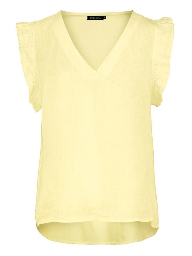 Eight2Nine Bluzka w kolorze żółtym rozmiar: S/M