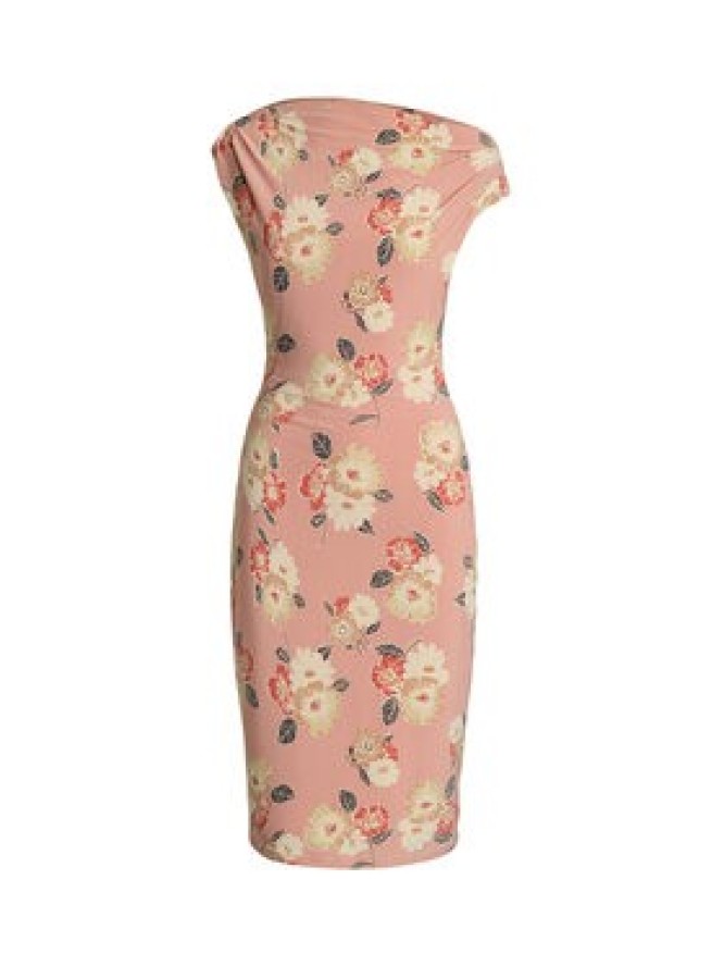 LAUREN RALPH LAUREN Sukienka koktajlowa 250964083001 Różowy Slim Fit