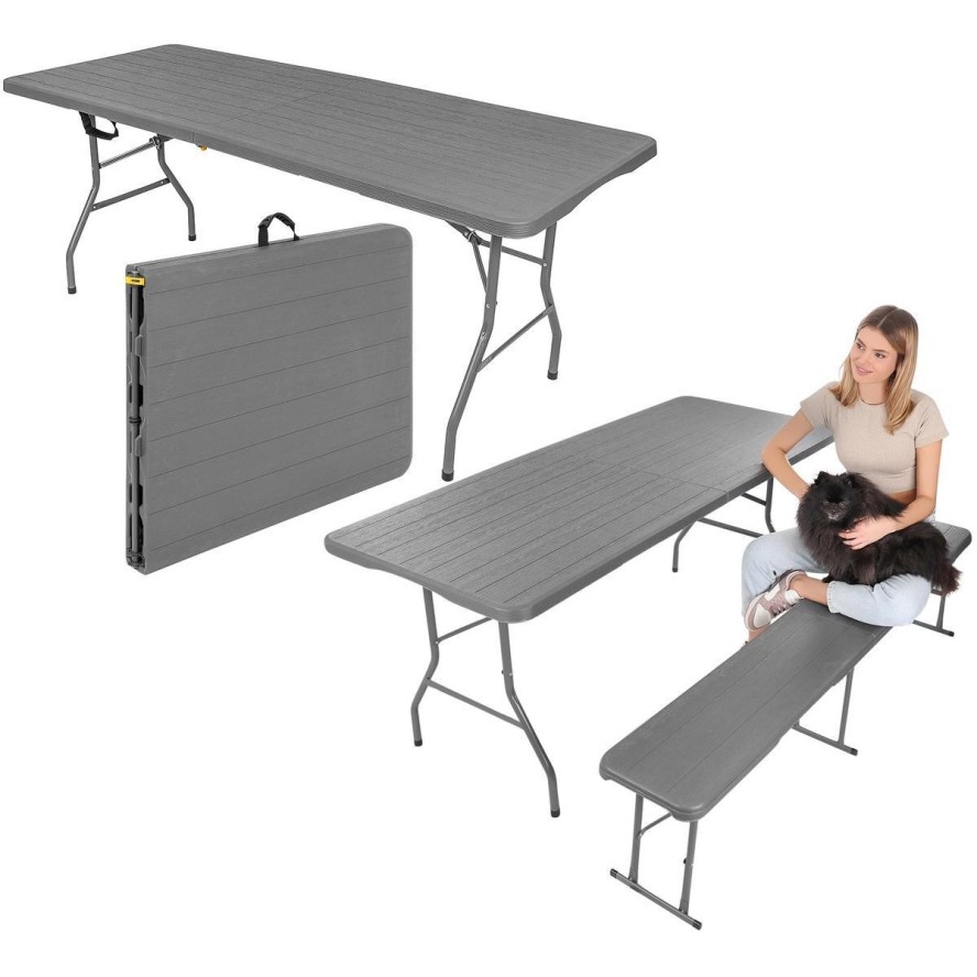 Stół kempingowy składany w walizkę 180x70cm max.100kg