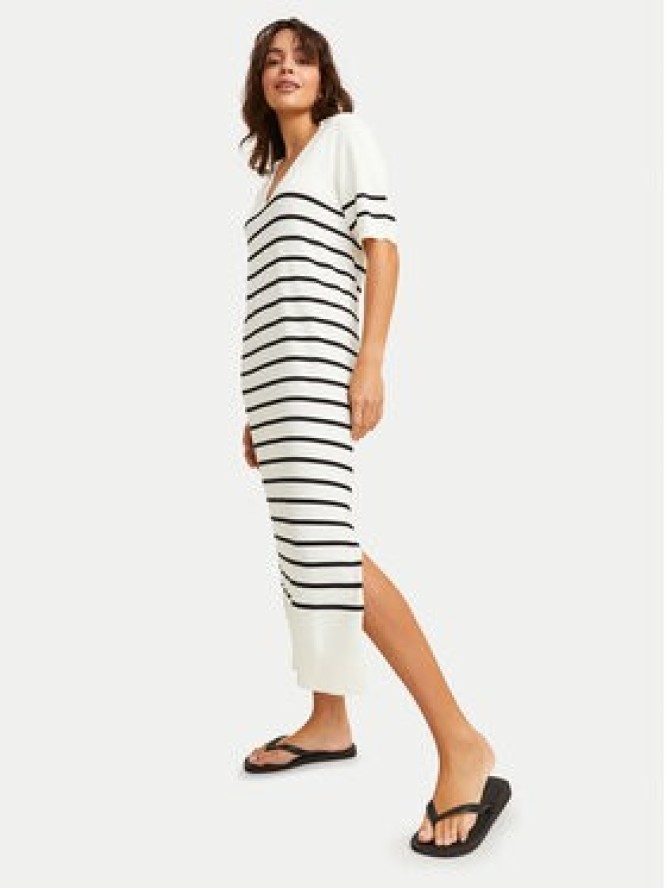 JJXX Sukienka dzianinowa Layla 12269784 Écru Regular Fit